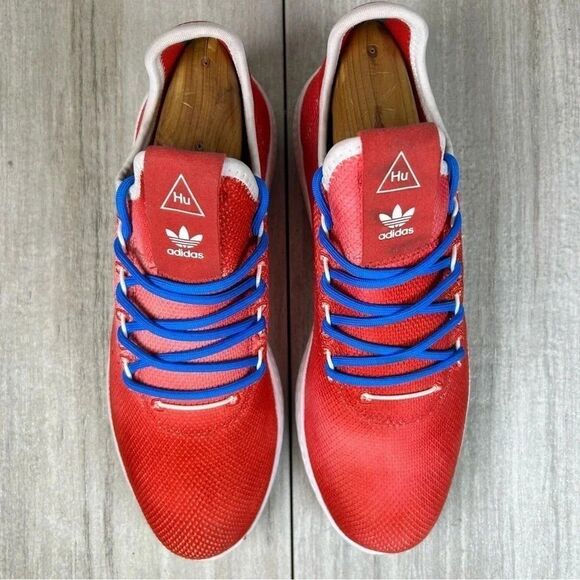 Adidas Pharrell Williams Tennis HU Holis Festival Scarlet Cloud Knit Mens Size 7 - Picture 6 of 10